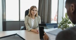 Candidate having an Interview