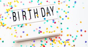 Birthday Letterboard with Confetti