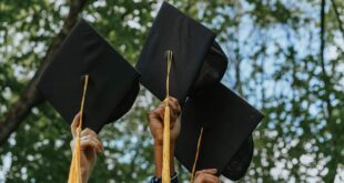 A Group of Person Holding Graduation Cap