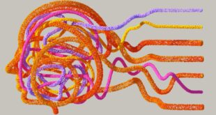 An artist’s illustration of artificial intelligence (AI). This image depicts how AI can help humans to understand the complexity of biology. It was created by artist Khyati Trehan as part ...