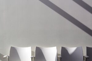 White Chairs in Sunlight